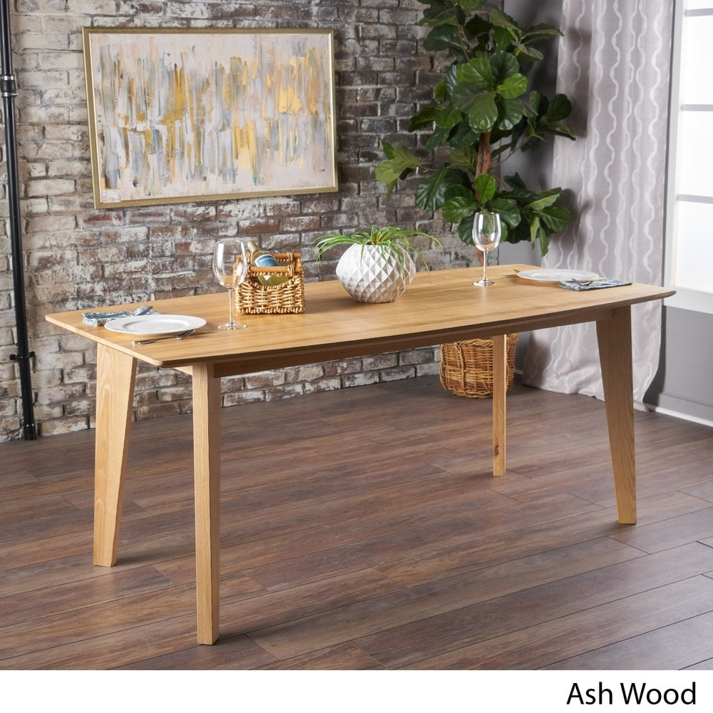 Cassian Rectangle Wood Dining Table by Christopher Knight Home
