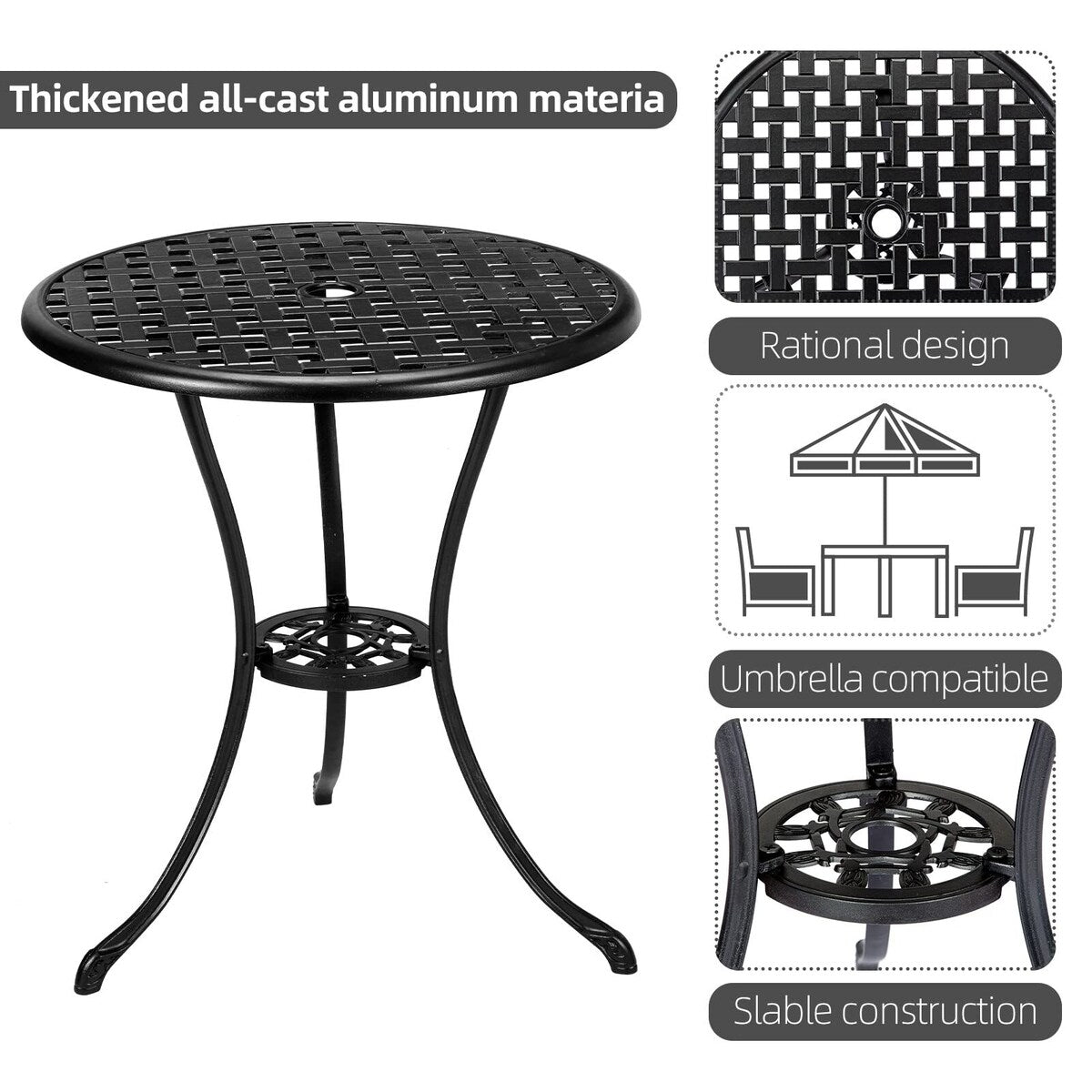 Cast Aluminum Bistro Set