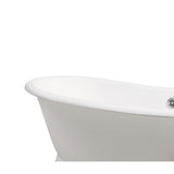 Cast Iron Tub, Faucet and Tray Set 71" RH5300CH-120