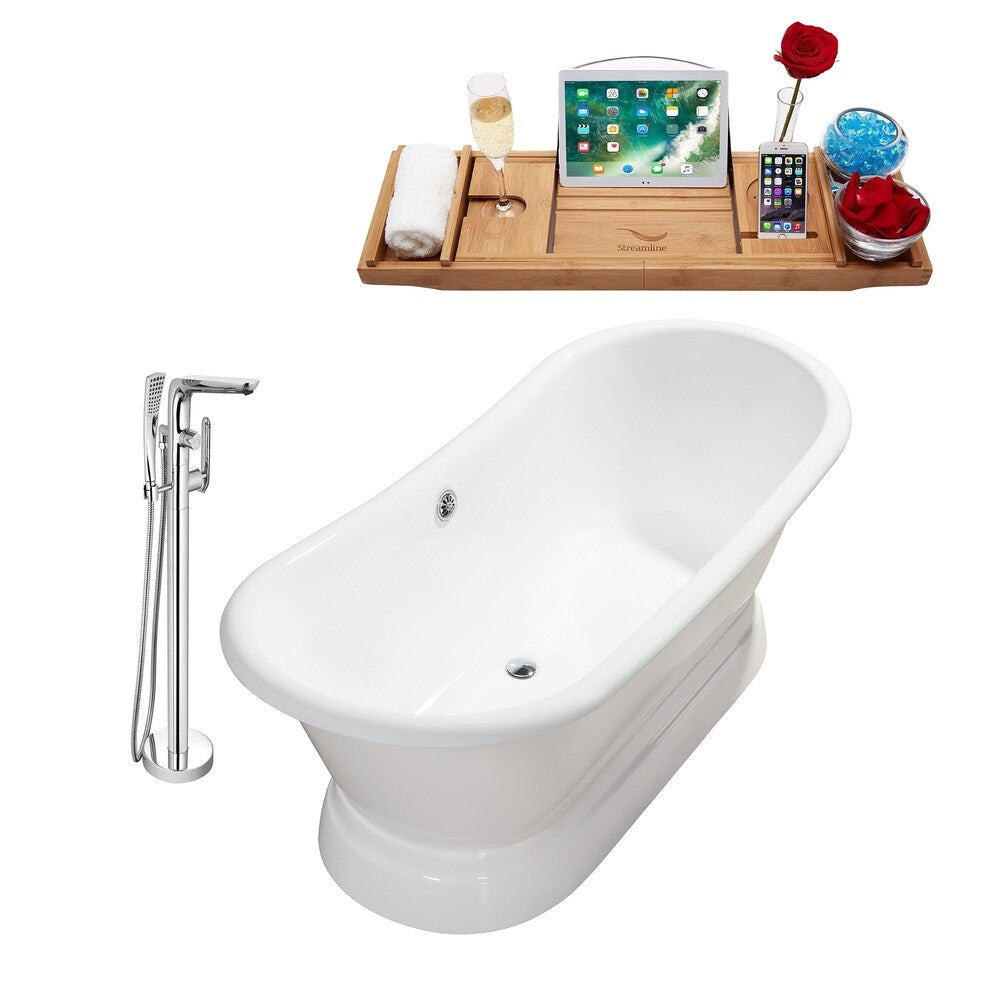 Cast Iron Tub, Faucet and Tray Set 71" RH5300CH-120