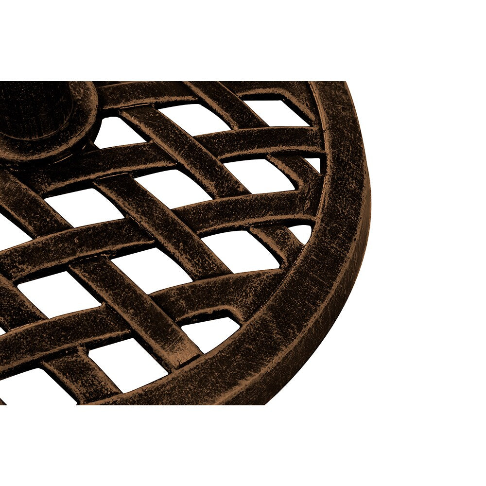 Trademark Innovations Bronze Finish Cast Iron 17.7-inch Umbrella Base