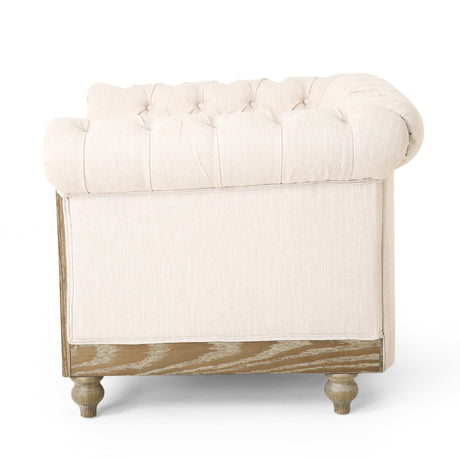Castalia Chesterfield Tufted Club Chair by Christopher Knight Home - 39.00" L x 33.50" W x 28.00" H