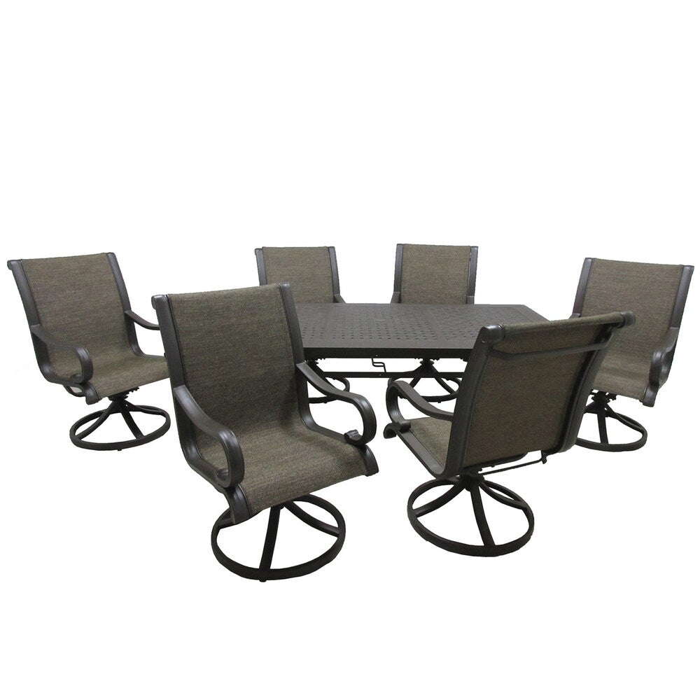 Castalina Outdoor Aluminum 7-piece Dining Collection