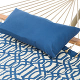 Castaway Quilted Navy Blue Hammock Combo with Stand