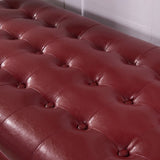 Luxury Comfort Collection Classic Tufted Storage Bench Ottoman with Nailhead Trim