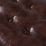 Luxury Comfort Collection Classic Tufted Storage Bench Ottoman with Nailhead Trim
