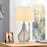 Castlerock Clear Glass/Metal 27-inch Table Lamp