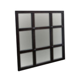 Casual Elements Industrial Inspired Grid Rectangular Mirror