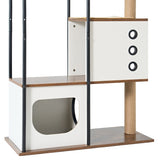 Cat Climbing frame,Cat Tree,Modern Cat Tower, Multi-Level Cat Condo with 1 Caves,2 Scratching Posts,Perch,for Indoor Cats