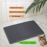 Cat Litter Mat Kitty Litter Trapping Mat Double Layer Mats