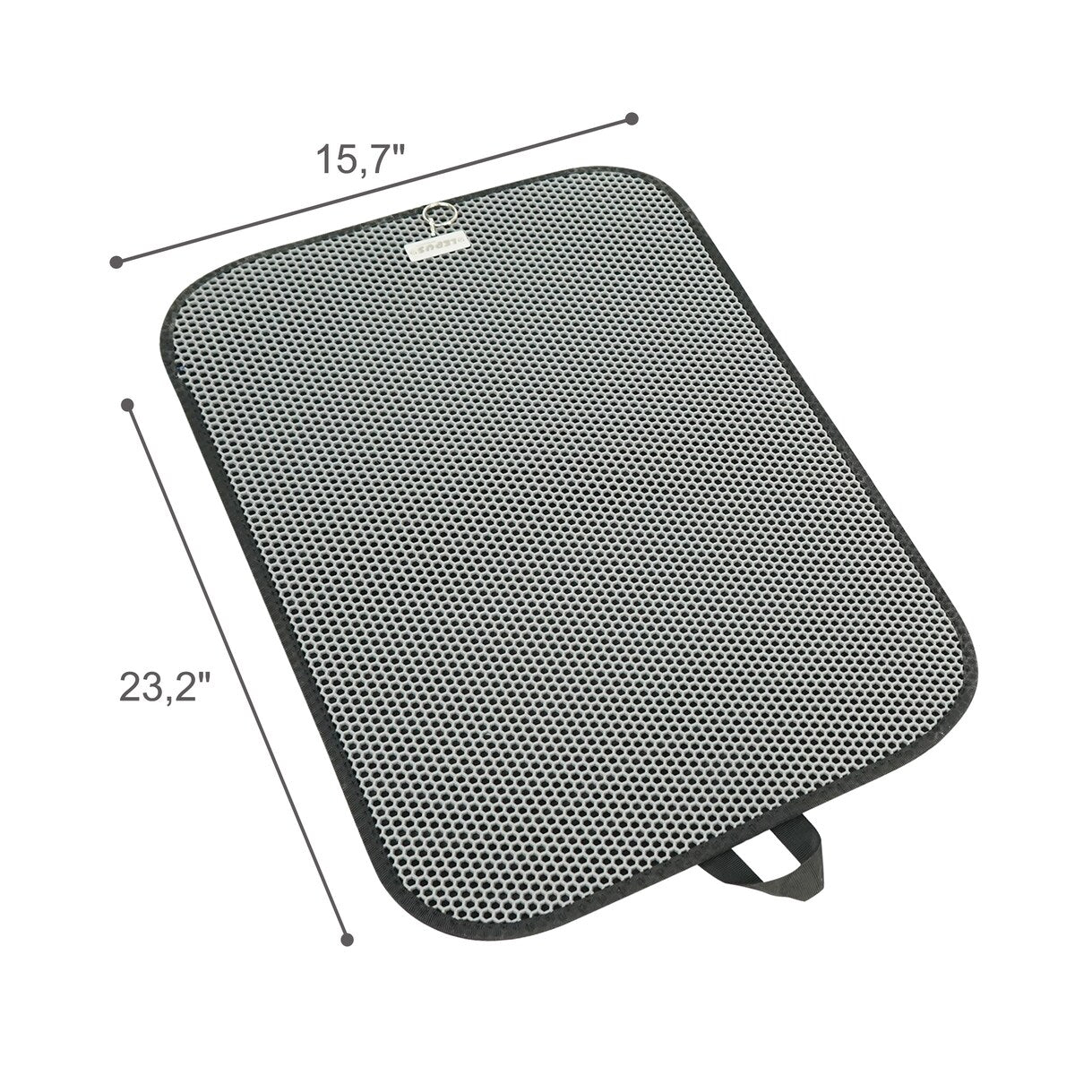 Cat Litter Mat for Litter Box - Double Layer Washable Cat Litter Trapping Mat.