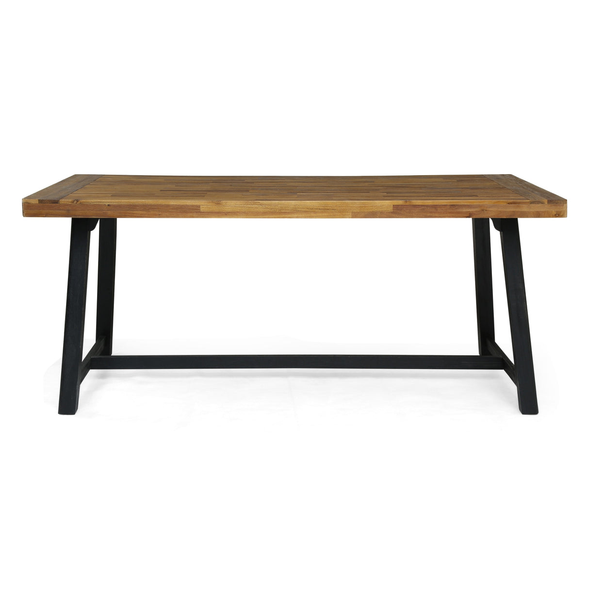 Catalopa Outdoor Wood and Resin Outdoor 7 Piece Dining Set by Christopher Knight Home
