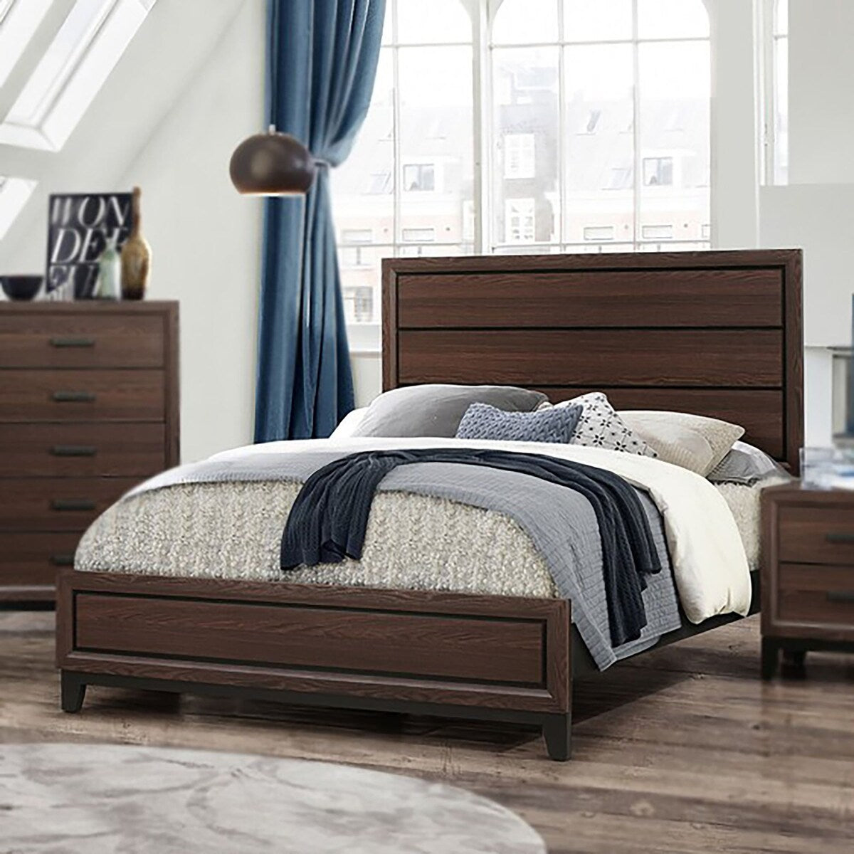 Catania Brown Queen 4 Piece Set