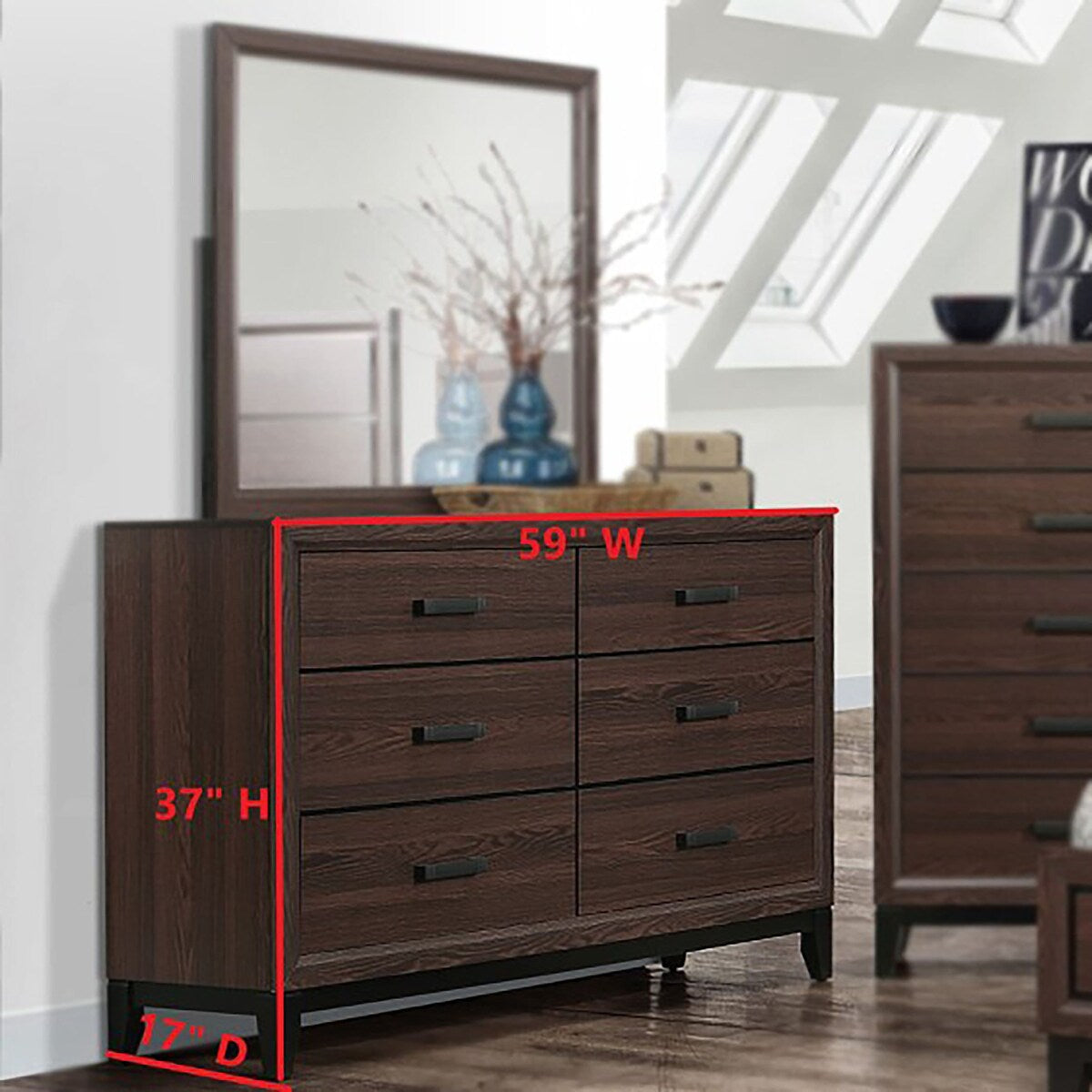 Catania Brown Queen 4 Piece Set