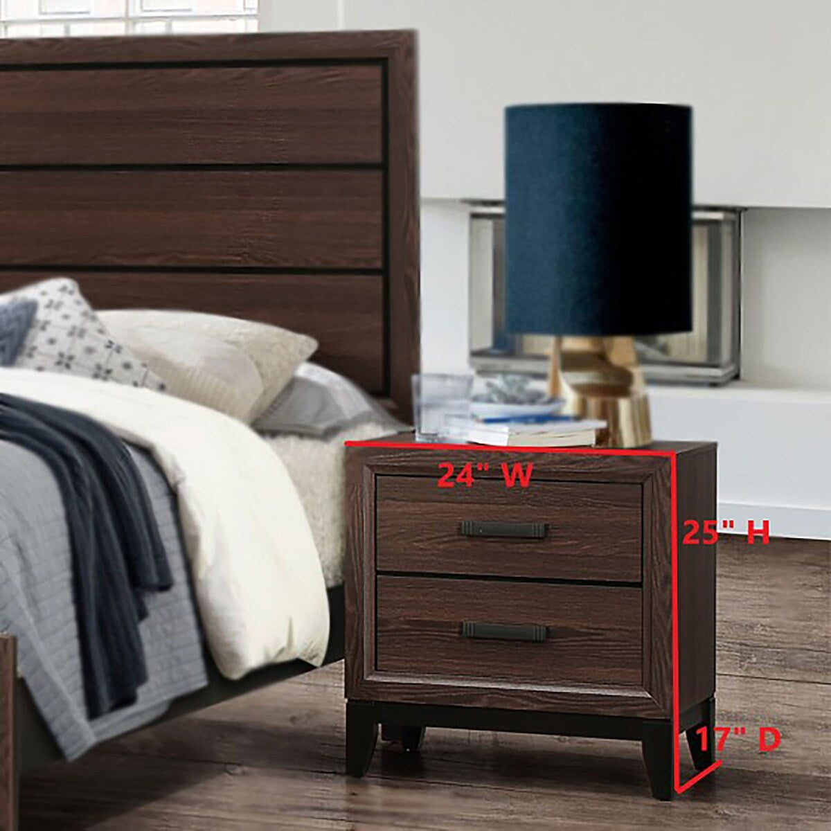 Catania Brown Queen 4 Piece Set