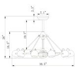 Carbon Loft Ingram Satin Bronze 39-inch Lighted Ceiling Fan