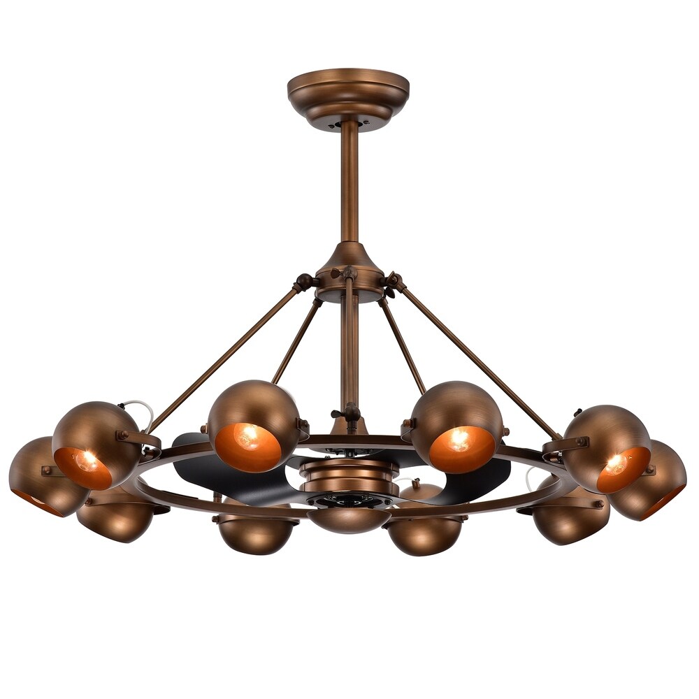 Carbon Loft Ingram Satin Bronze 39-inch Lighted Ceiling Fan