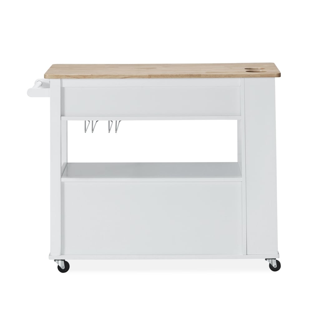 Cato Kitchen Cart with Wheels by Christopher Knight Home - 42.45" W x 17.75" D x 34.40" H