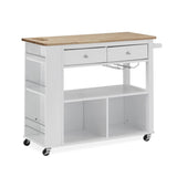 Cato Kitchen Cart with Wheels by Christopher Knight Home - 42.45" W x 17.75" D x 34.40" H