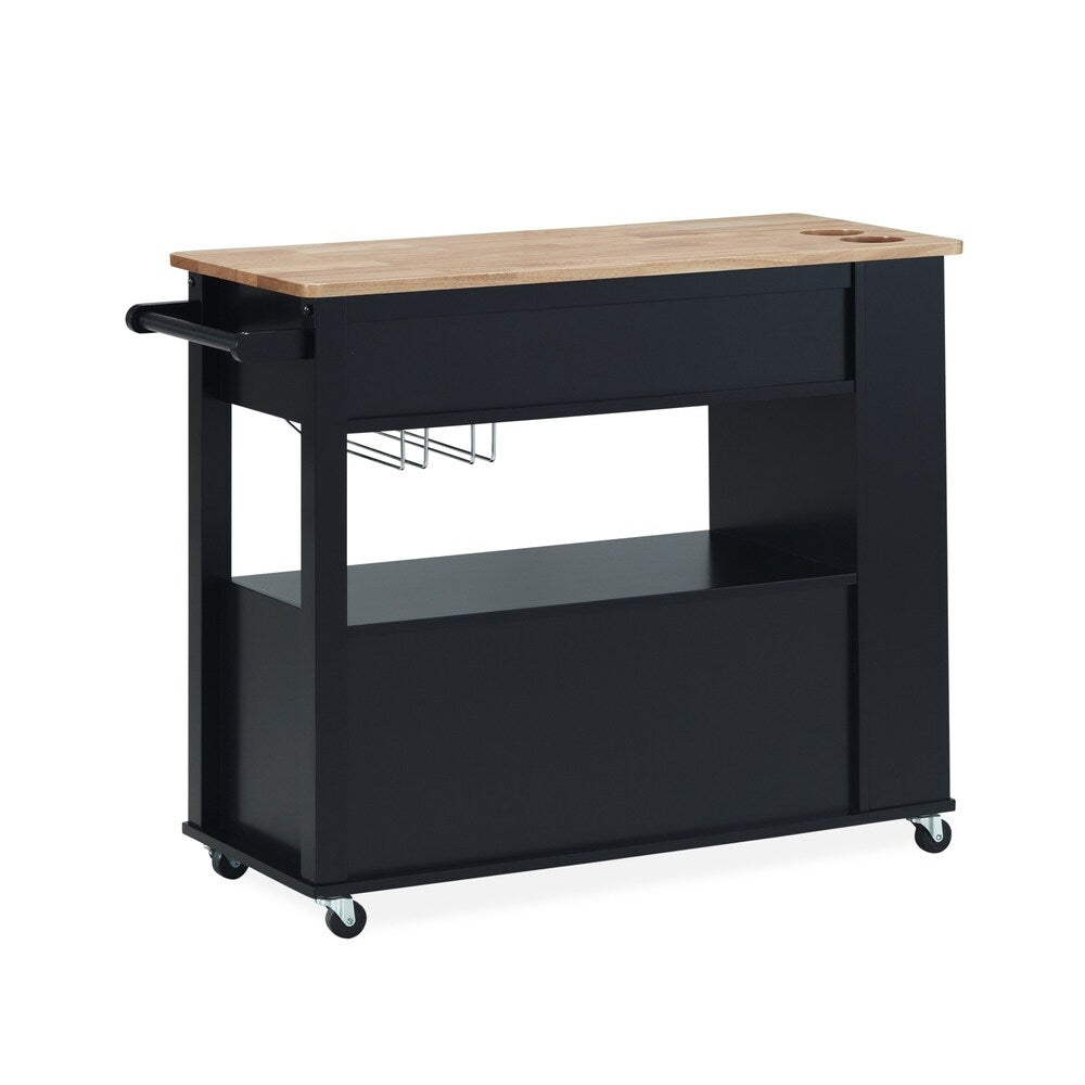 Cato Kitchen Cart with Wheels by Christopher Knight Home - 42.45" W x 17.75" D x 34.40" H