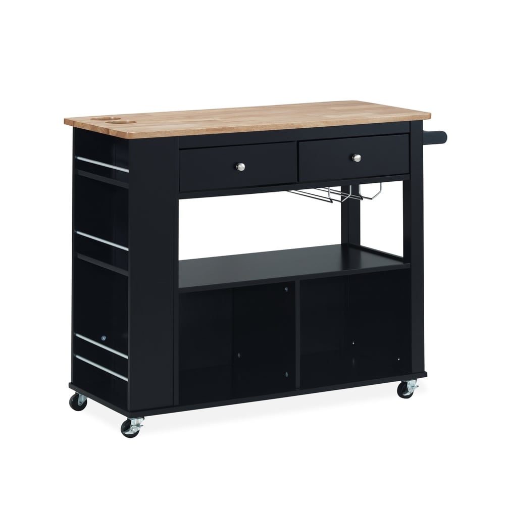 Cato Kitchen Cart with Wheels by Christopher Knight Home - 42.45" W x 17.75" D x 34.40" H