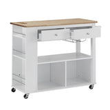 Cato Kitchen Cart with Wheels by Christopher Knight Home - 42.45" W x 17.75" D x 34.40" H