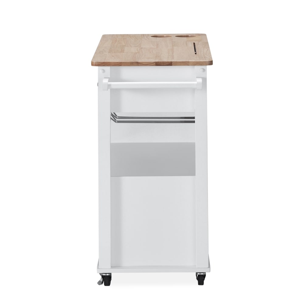 Cato Kitchen Cart with Wheels by Christopher Knight Home - 42.45" W x 17.75" D x 34.40" H