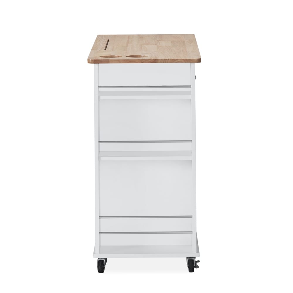 Cato Kitchen Cart with Wheels by Christopher Knight Home - 42.45" W x 17.75" D x 34.40" H