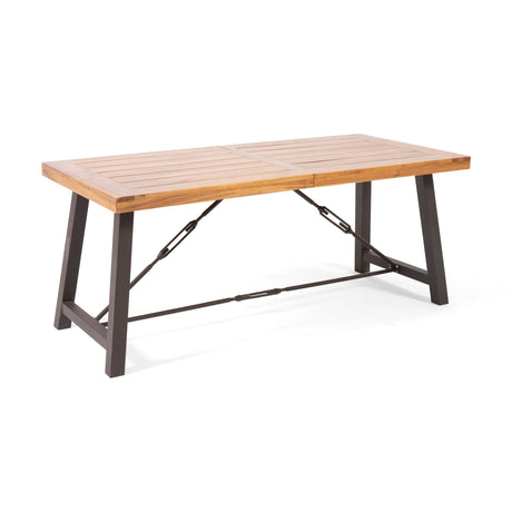 Catriona Modern Industrial Dining Table by Christopher Knight Home - 70.00" W x 33.00" D x 29.50" H
