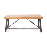 Catriona Modern Industrial Dining Table by Christopher Knight Home - 70.00" W x 33.00" D x 29.50" H
