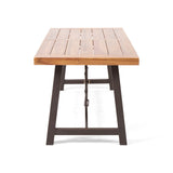 Catriona Modern Industrial Dining Table by Christopher Knight Home - 70.00" W x 33.00" D x 29.50" H