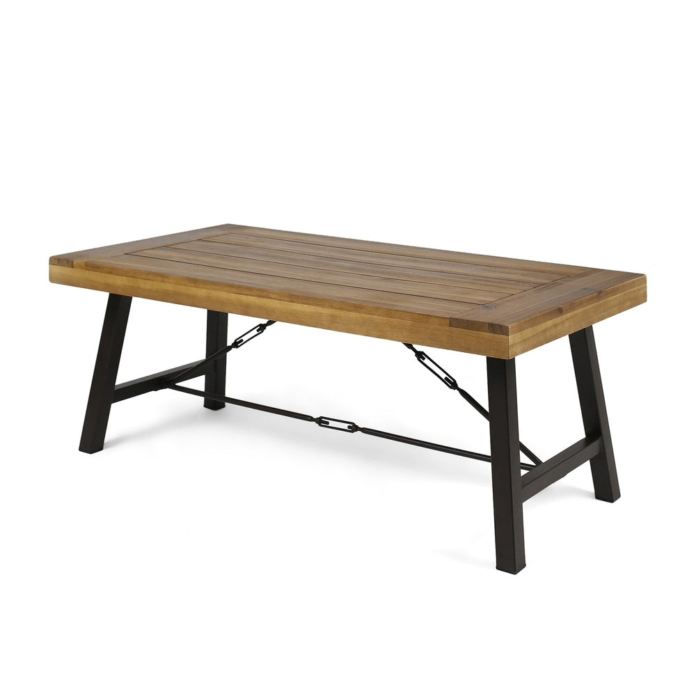 Catriona Outdoor Acacia Wood Coffee Table by Christopher Knight Home