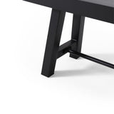 Catriona Outdoor Rustic Acacia Wood Bench by Christopher Knight Home