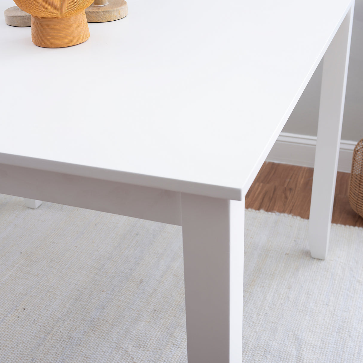 Catron White Square Counter Height Dining Table
