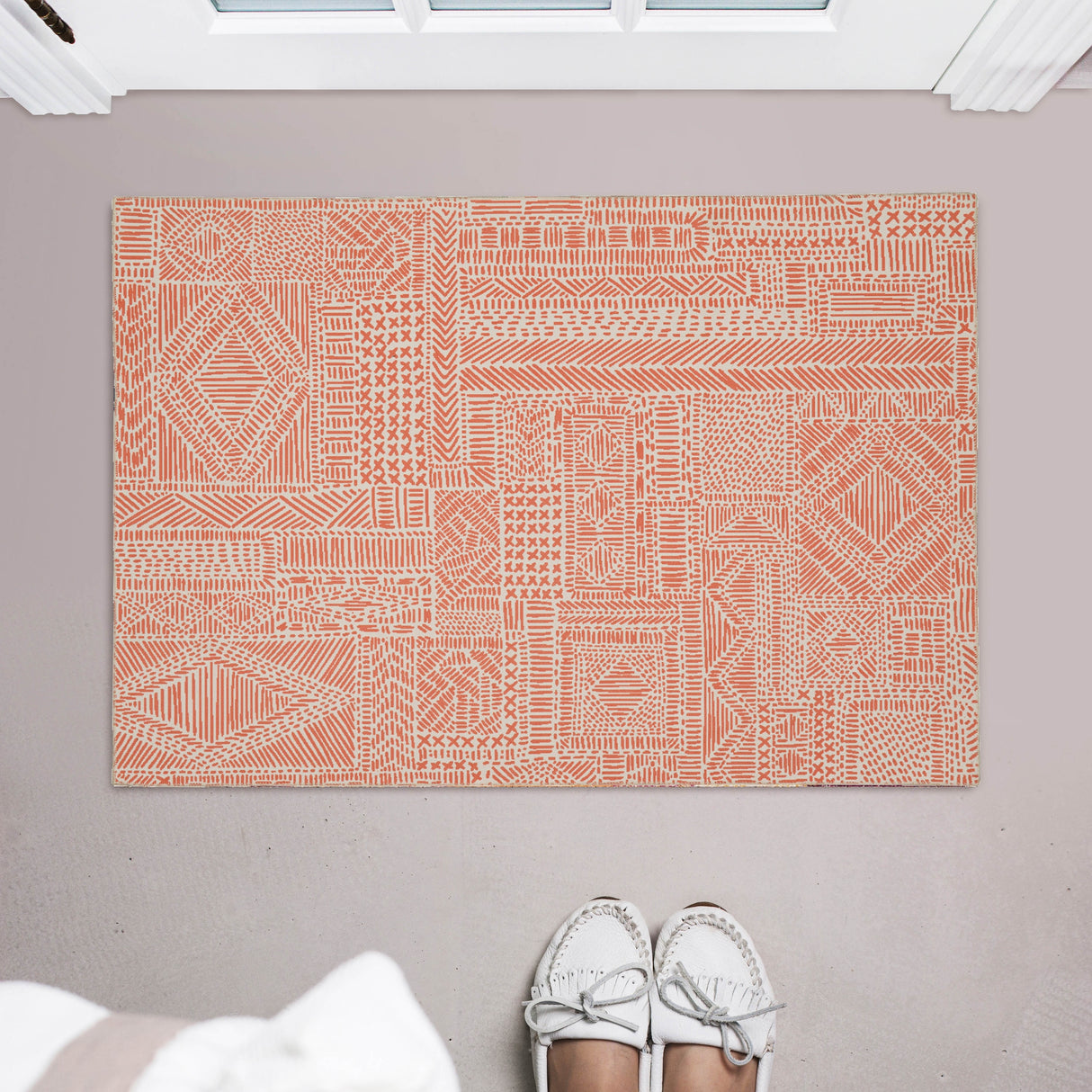 Cayden Machine Washable Geometic Area Rug