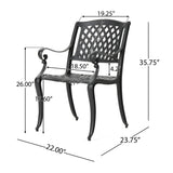 Cayman 7-piece Cast Aluminum Dining Set by Christopher Knight Home