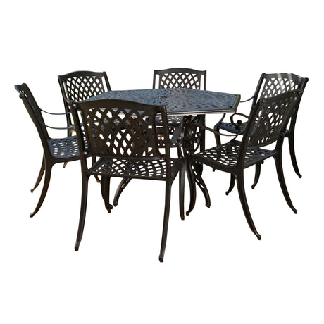 Cayman 7-piece Cast Aluminum Dining Set by Christopher Knight Home