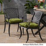 Cayman Outdoor Aluminum Dining Chair (Set of 2) by Christopher Knight Home