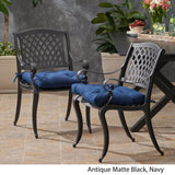 Cayman Outdoor Aluminum Dining Chair (Set of 2) by Christopher Knight Home