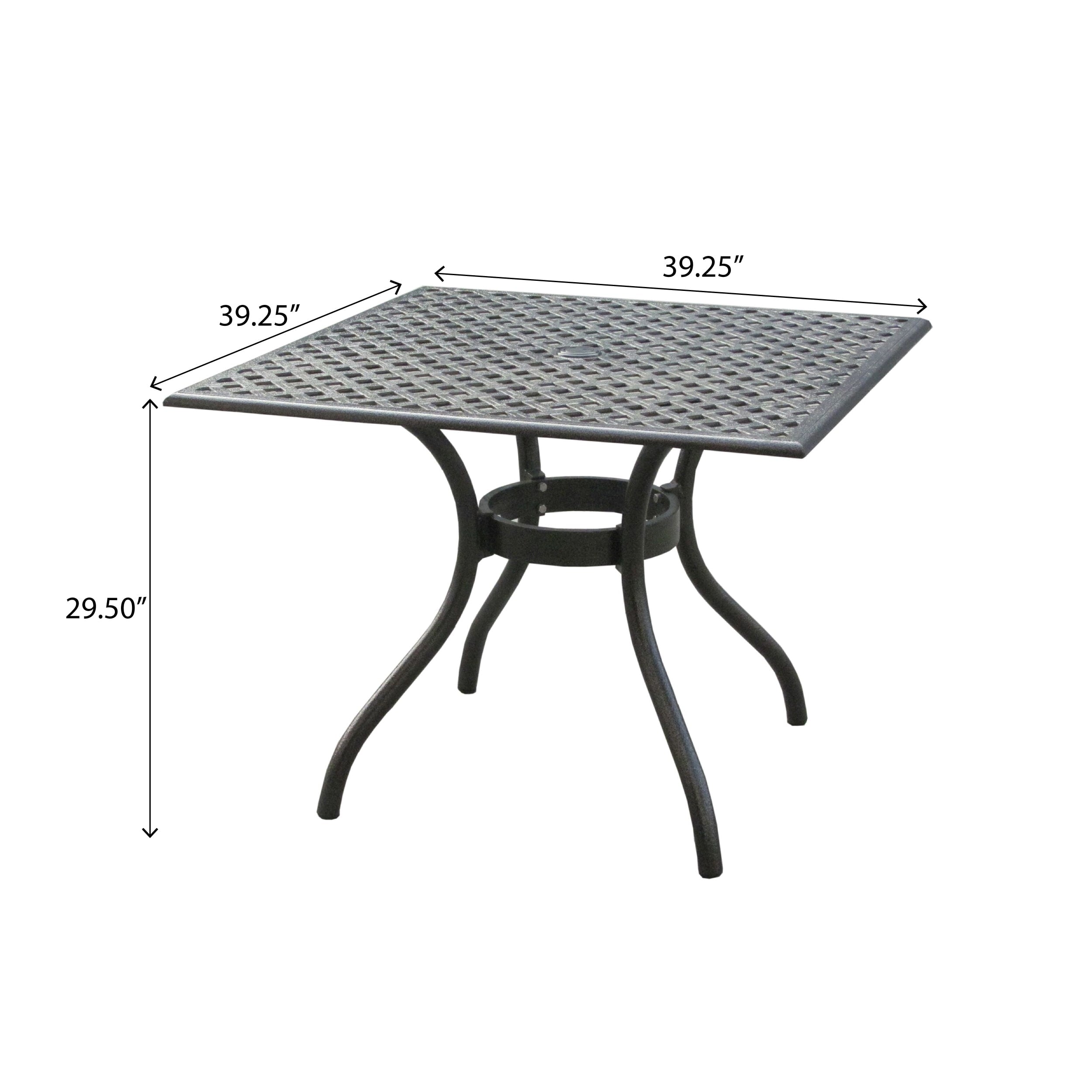 Cayman Outdoor Cast Aluminum Dining Table ONLY by Christopher Knight Overstock