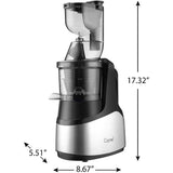 Caynel Slow Masticating Juicer Cold Press Extractor with 3" Wide Chute