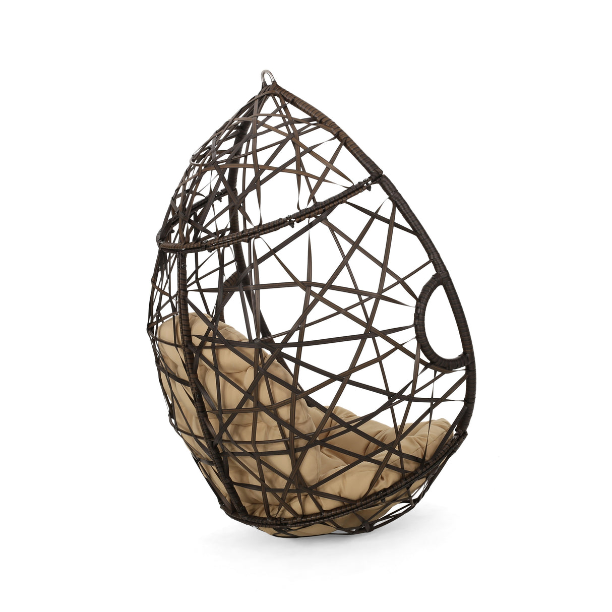 Cayuse Wicker Tear Drop Hanging Chair by Christopher Knight Home