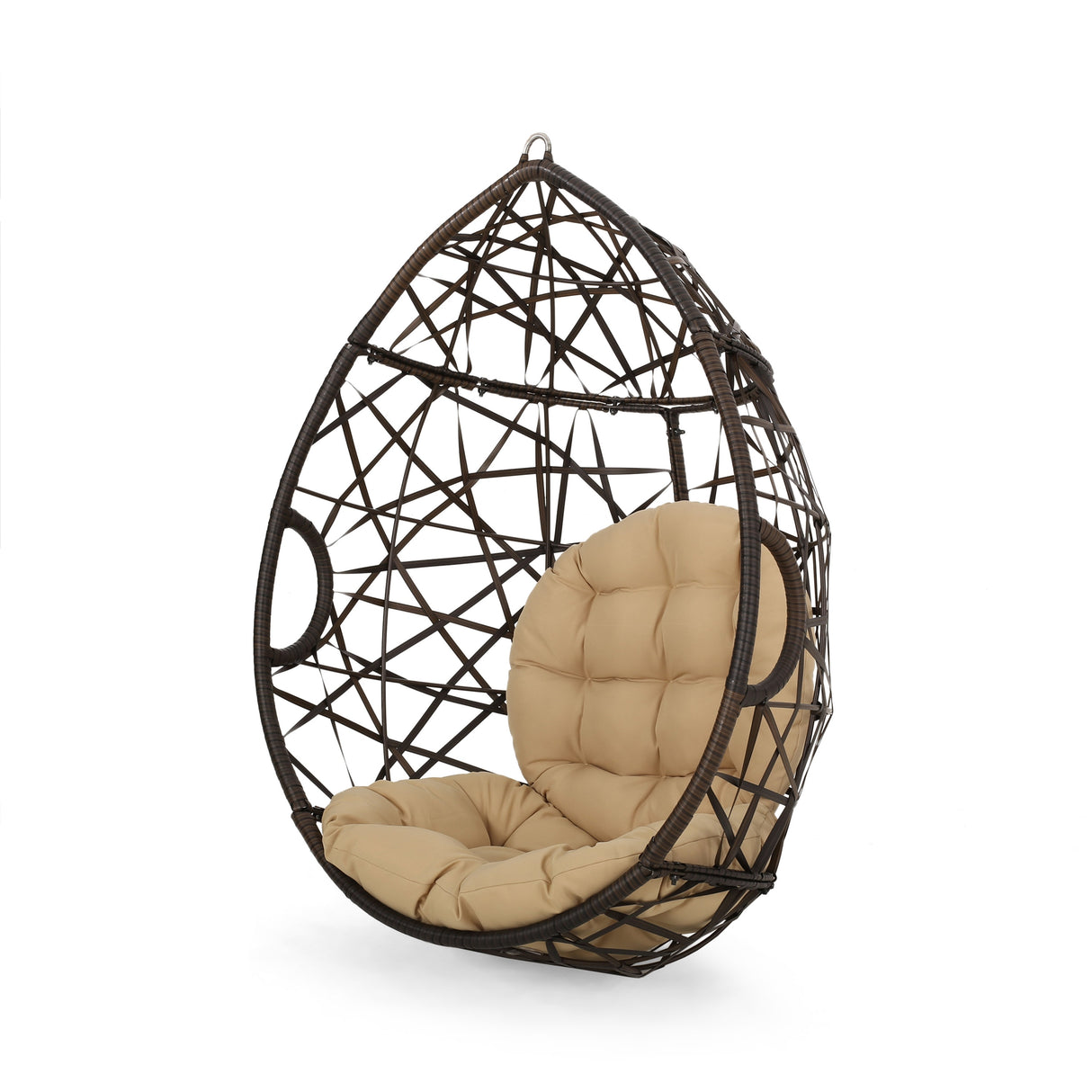 Cayuse Wicker Tear Drop Hanging Chair by Christopher Knight Home