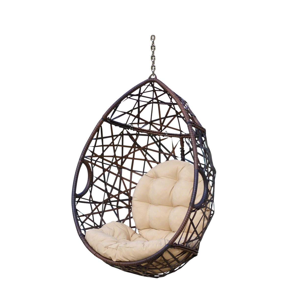 Cayuse Wicker Tear Drop Hanging Chair by Christopher Knight Home