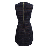 Cece Women's Dallas Metallic Fit & Flare Dress (12, Rich Black)