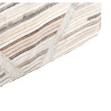 Cecil Thin Stripe Hair on Hide Pouf