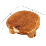 Cedar Roots Serving Stand Farmhouse wood pedestal stand plant holder