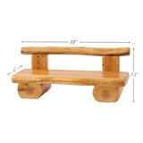 Cedar Roots Serving Stand Farmhouse wood pedestal stand plant holder