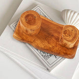 Cedar Roots Serving Stand Farmhouse wood pedestal stand plant holder