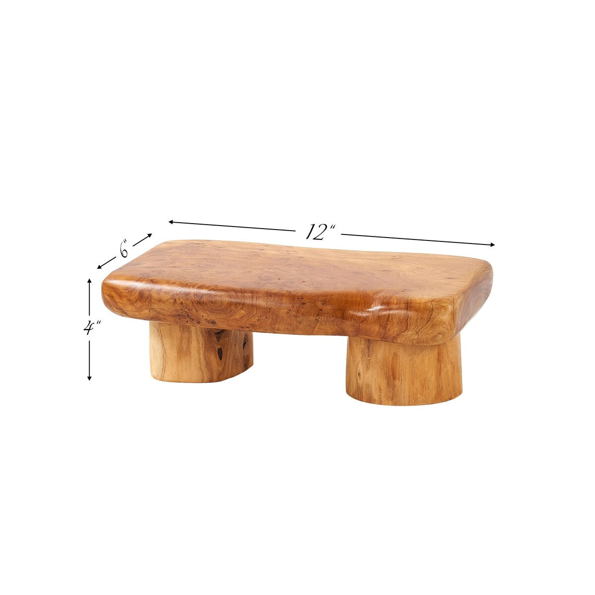 Cedar Roots Serving Stand Farmhouse wood pedestal stand plant holder
